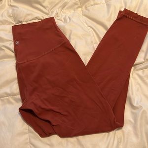 pink / salmon lululemon align size 6